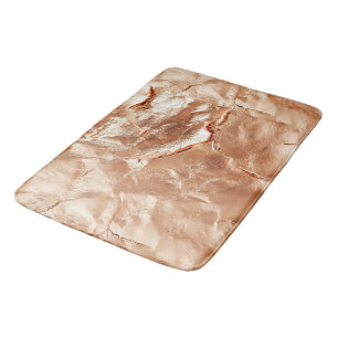 Tapis De Bain Rose Peach Gold Glam