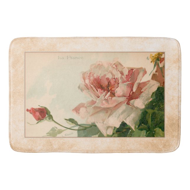 Tapis De Bain Rose romantique romantique (Devant)