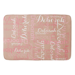 Tapis De Bain Rose rose rose Nom de la couche de chaume