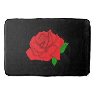Tapis De Bain Rose rouge