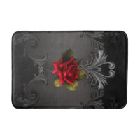 Rose rouge & gothique noir élégant