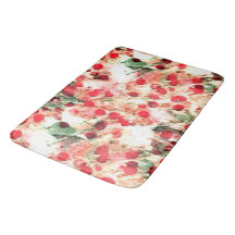 Rose Rouge Taches de Pois Grunge