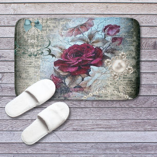 Tapis De Bain Rose victorien Ephemera