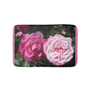 Tapis De Bain Rose Vintage Rose Rose fleuri Bain Mat