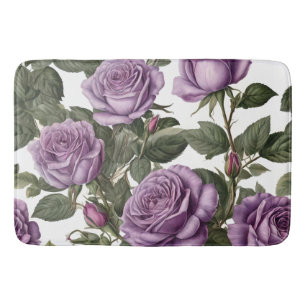 Tapis De Bain Roses de Rose pourpre,