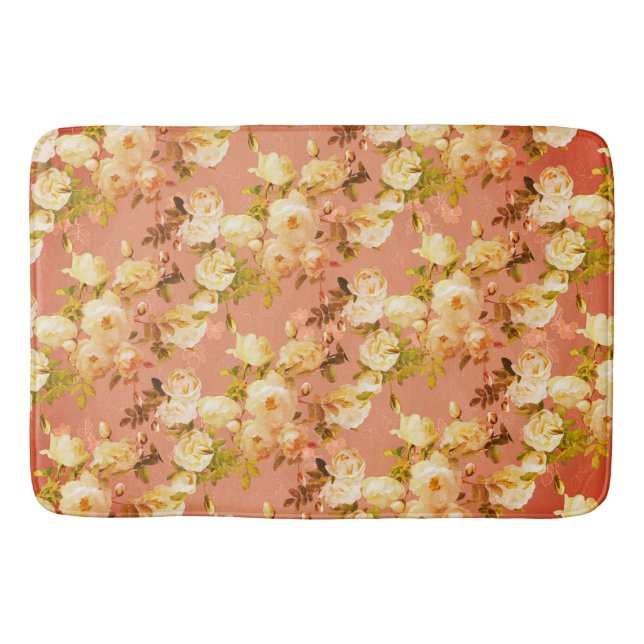 Tapis De Bain Roses doux en rouge (Devant)