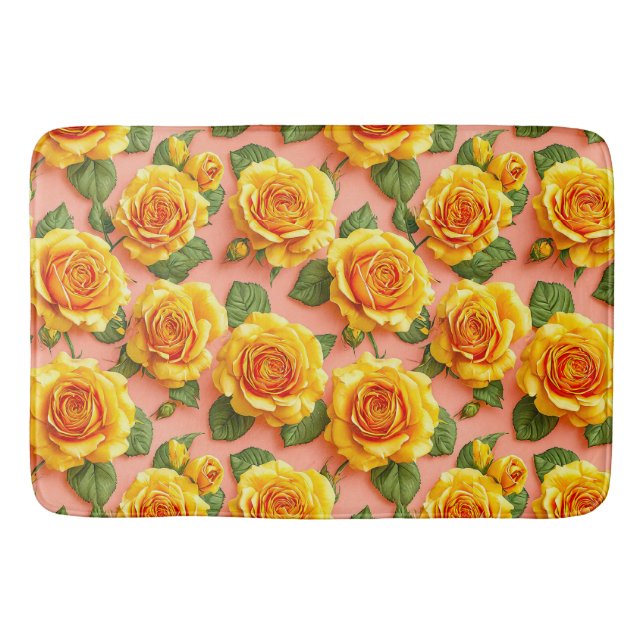 Tapis De Bain Roses jaunes (Devant)