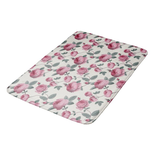 Tapis De Bain Roses roses (Angle)
