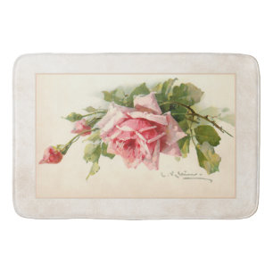Tapis De Bain Roses roses romantiques sur l'arrière - plan