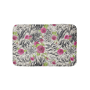 Tapis De Bain Roses sur le motif animal