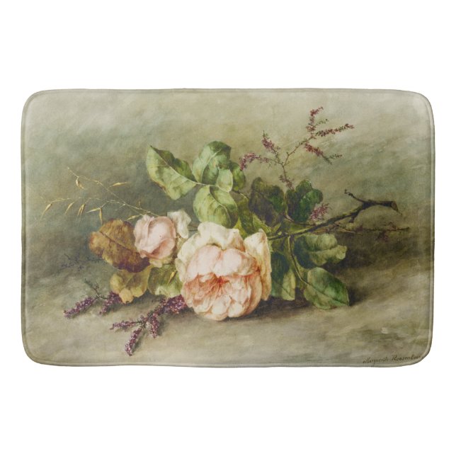 Tapis De Bain Roses Vintages par Margaretha Roosenboom (Devant)