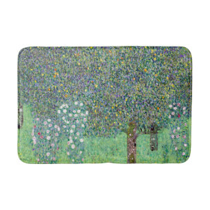 Tapis De Bain Rosier sous les arbres, Gustav Klimt