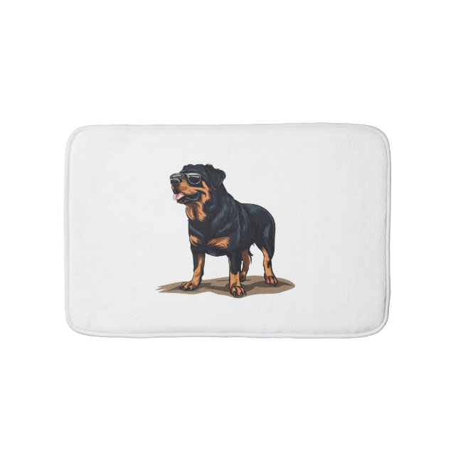 Tapis De Bain Rottweiler L'Explorateur (Devant)