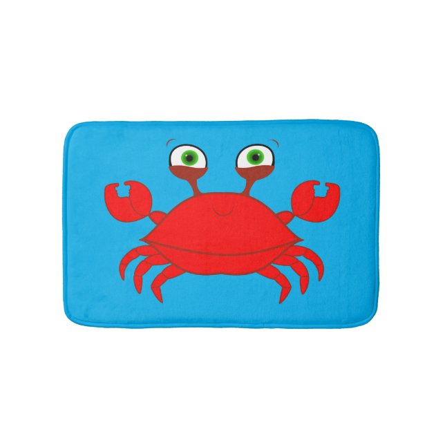 Tapis de bain rouge de crabe (Devant)