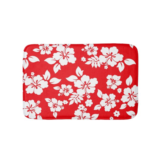 Tapis De Bain Rouge hawaïen (Devant)
