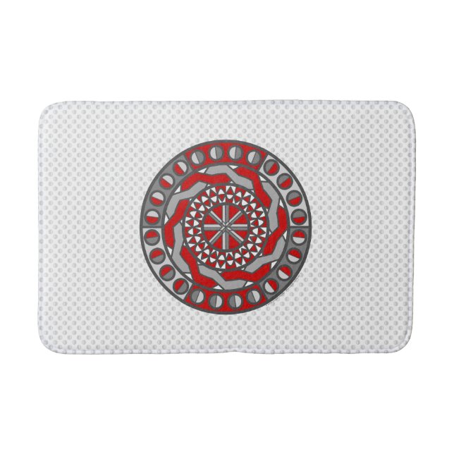 Tapis de bain Rouge Machinery (Devant)