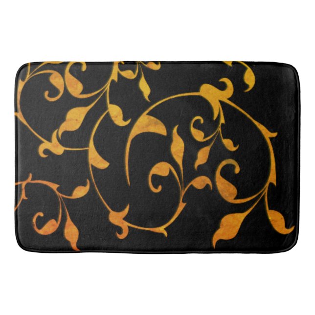 Tapis De Bain Rouille défilante et noir (Devant)