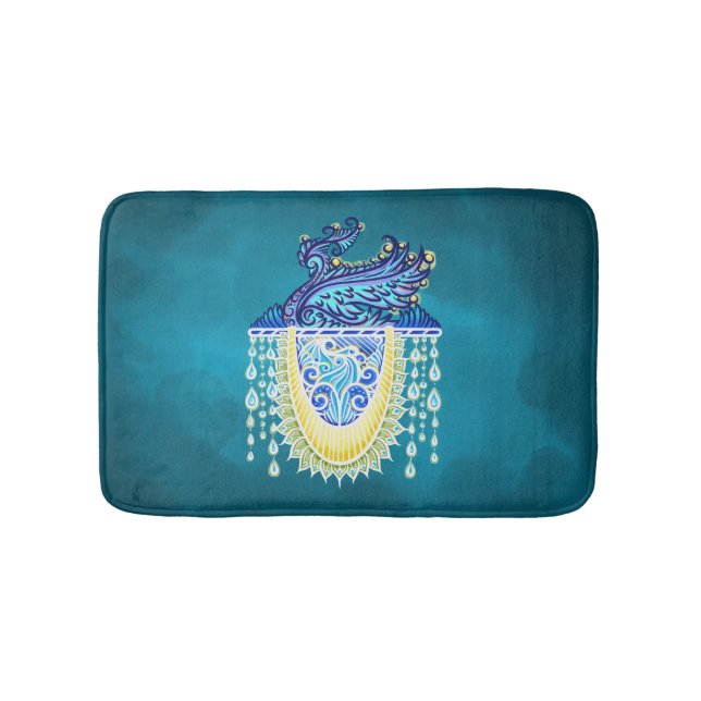 Tapis De Bain Royal Peacock Radiance (Devant)