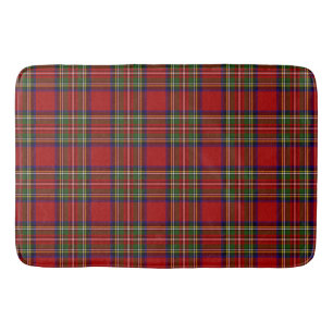Tapis De Bain Royal Stewart Tartan Plaid Scottish Motif