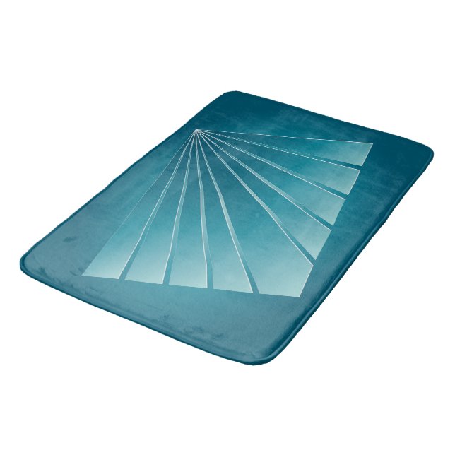 Tapis De Bain Rubans turquoise (Angle)