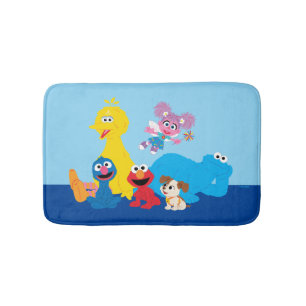 Tapis De Bain Rue Sésame   Coloré Sesame Street Pals