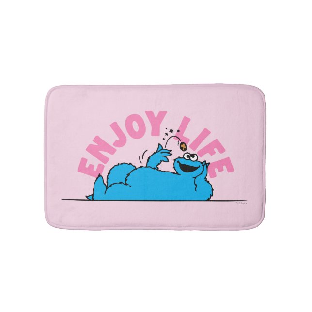 Tapis De Bain Rue Sésame | Cookies Monster Enjoy Life (Devant)