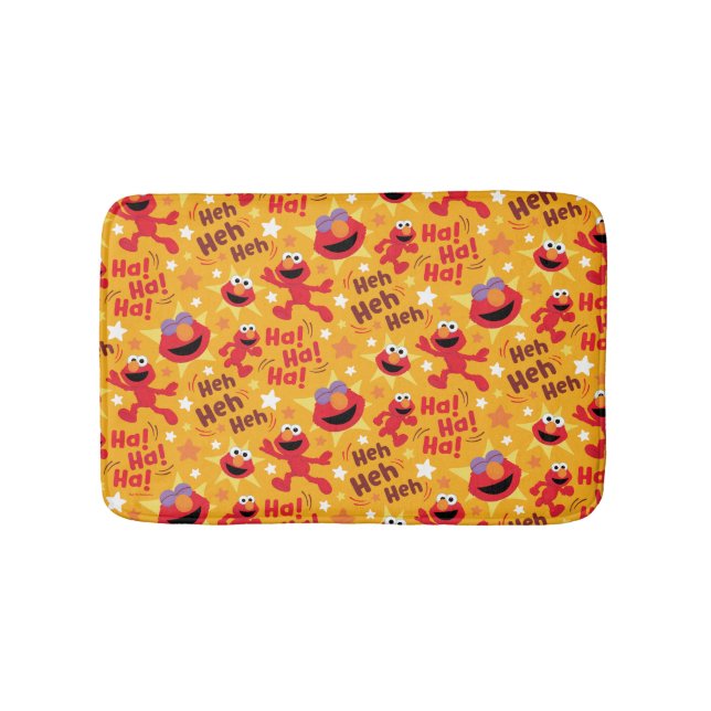 Tapis De Bain Rue Sésame | Elmo Ha ! Ha ! Ha ! Motif (Devant)