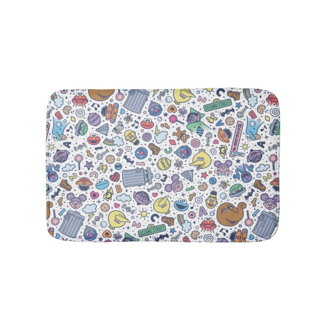 Tapis De Bain Rue Sésame | Sesame Pals DoodMotif (Devant)