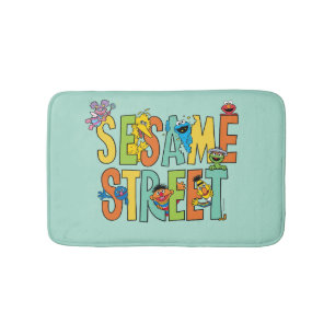 Tapis De Bain Rue Sésame   Sesame Street Type Pals