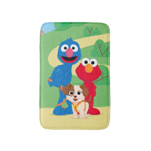 Tapis De Bain Rue Sésame | Tango Avec Grover & Elmo (Devant (Vertical))