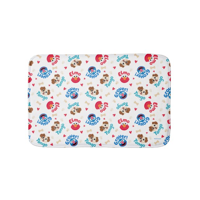 Tapis De Bain Rue Sésame | Tango, Elmo et Motif Grover (Devant)