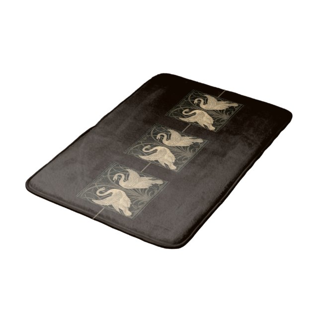 Tapis De Bain Rush Iris Crane Deep Brown Sépia (Angle)