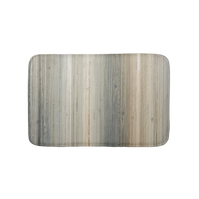 Tapis De Bain Rustic Neutral Gray Brown Abstract Stripe (Devant)
