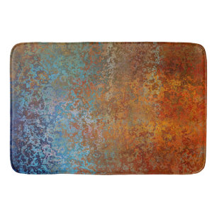 Tapis De Bain Rusty, Verdigris, Grunge Steampunk