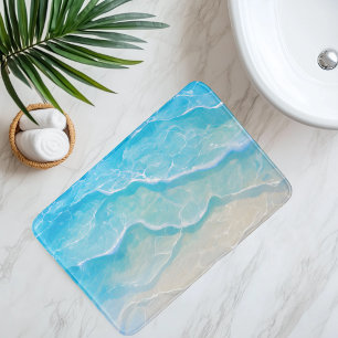 Tapis De Bain Sable de plage imitation sous eau claire de style