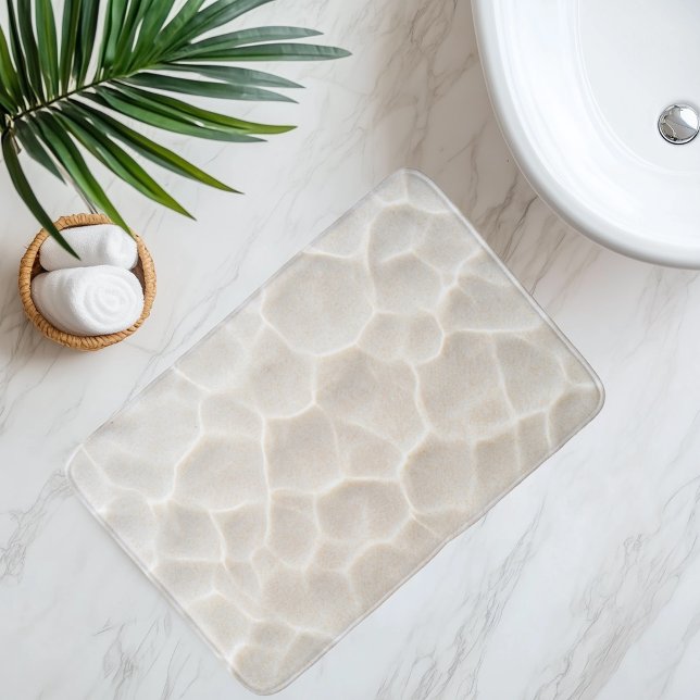 Tapis De Bain Sable de Plage Imité sous de l'Eau Claire (Créateur téléchargé)