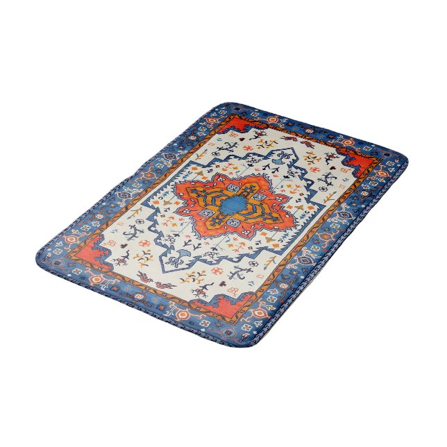 Tapis De Bain Sables du temps : Patrimoine Boho Art marocain (Angle)