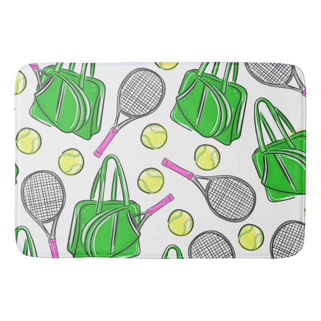 Tapis De Bain Sac vert Racquet Tennis (Devant)