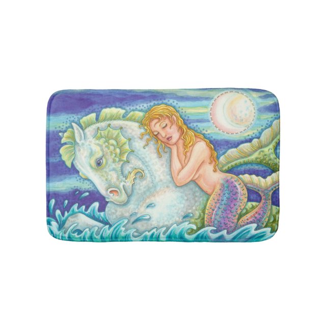 Tapis De Bain Sailor's Dream Mermaid PETIT BAIN MAT Merhorse (Devant)