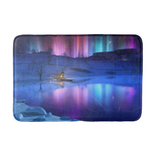 Tapis De Bain Salle de bain arc-en-ciel d'hiver