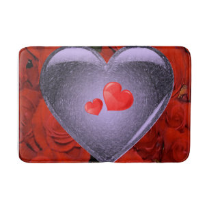 Tapis De Bain salle de bain coeur valentines