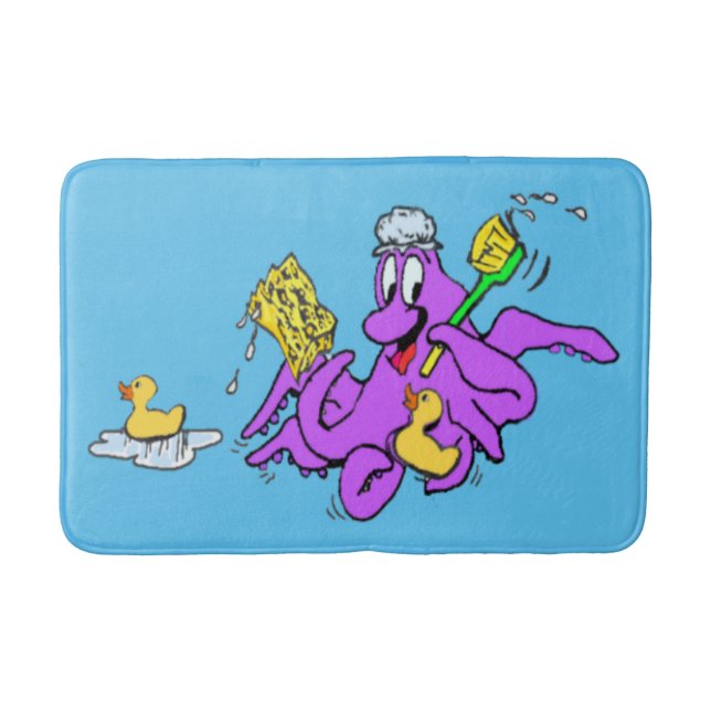 Tapis De Bain Salle de bain Octopus Bain Mat personnalisable (Devant)