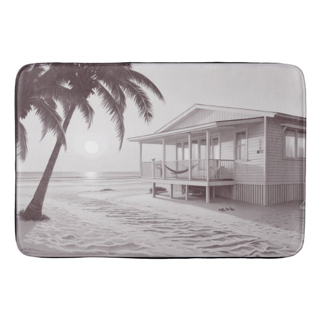 Tapis De Bain Salle de bain thème de la plage (Devant)