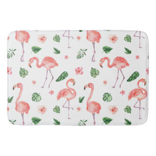 Tapis De Bain Salle de bain Tropical Pink Flamingo