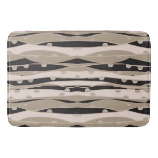 Tapis De Bain Salle De Bains Moderne Noire Et Blanc Tapis Bain M