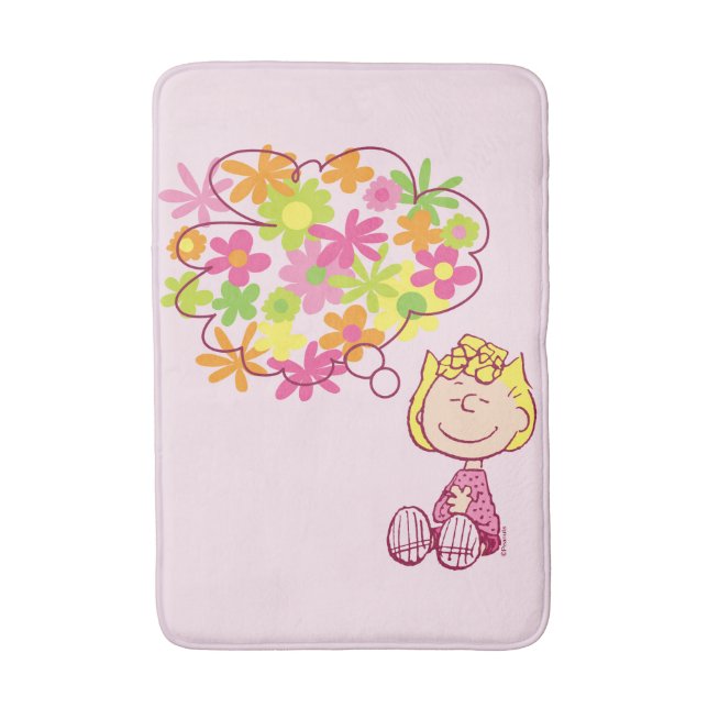 Tapis De Bain Sally pense aux fleurs (Devant (Vertical))