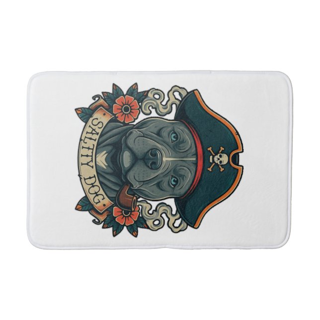 Tapis De Bain Salty Dog Pitbull (Devant)