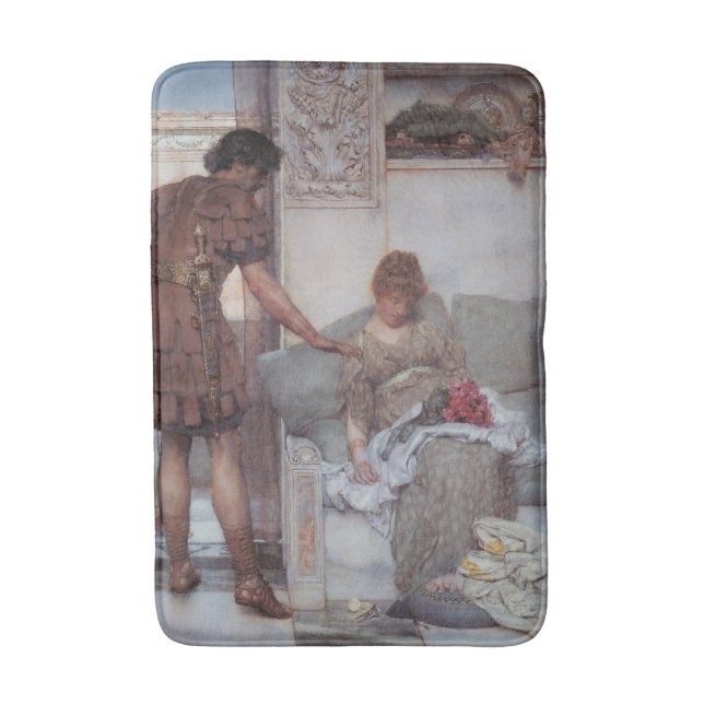 Tapis De Bain Salutation silencieuse (par Lawrence Alma-Tadema) (Devant (Vertical))