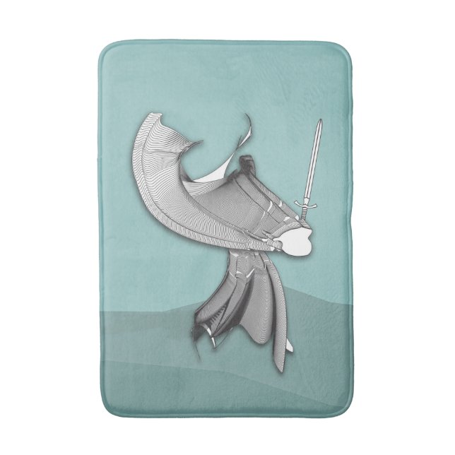 Tapis De Bain Samurai numérique (Devant (Vertical))