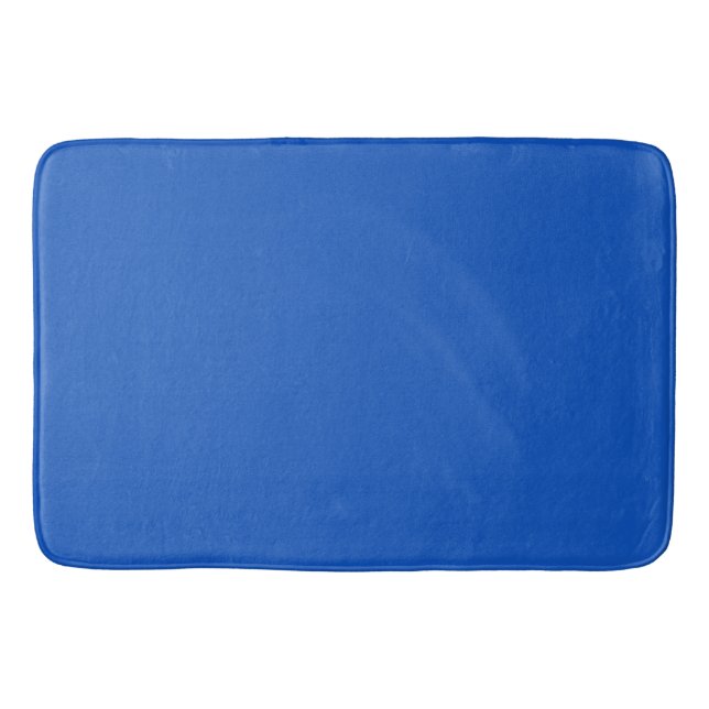 Tapis De Bain Sapphire solide bleu (Devant)